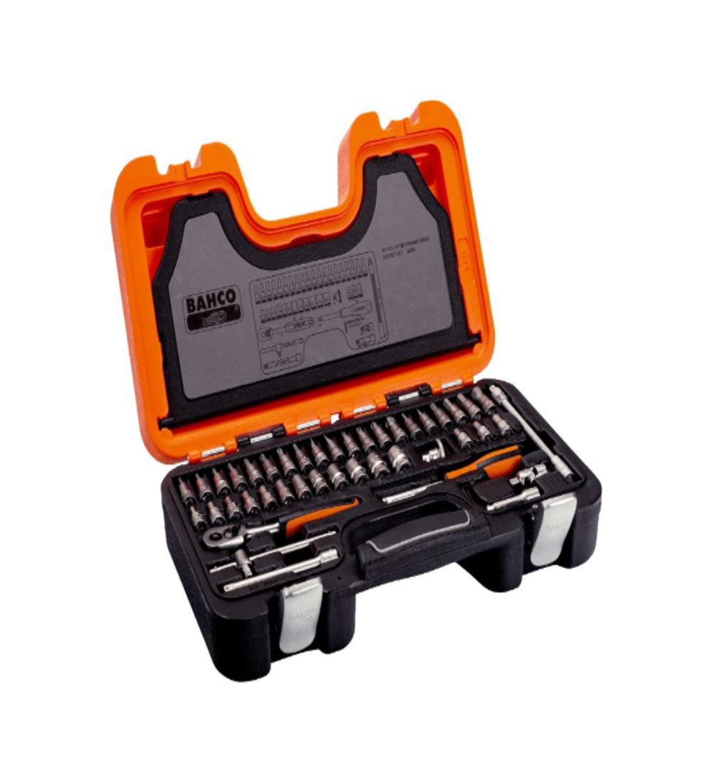 JUEGO TUBO 1/4 Bahco S460   46pz MM